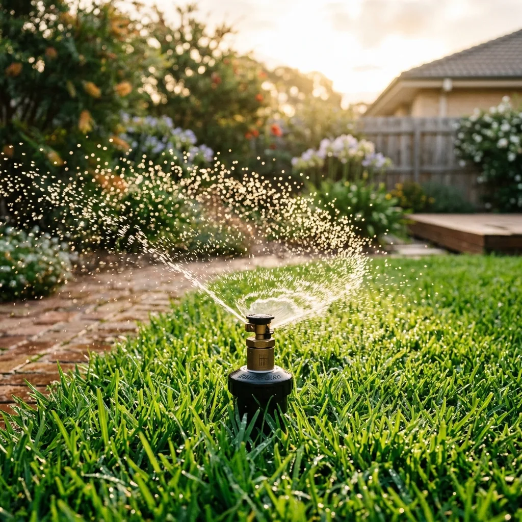 Garden sprinkler installation